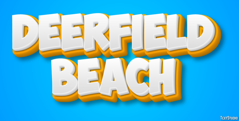 Deerfield Beach テキスト効果