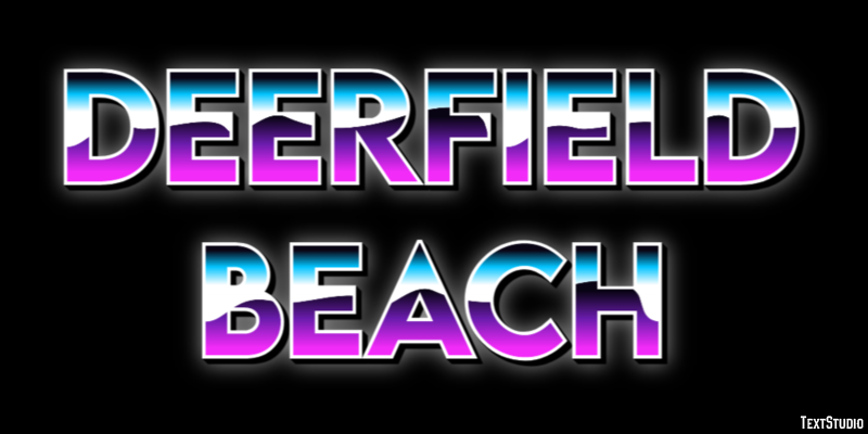 Deerfield Beach Efekt tekstowy