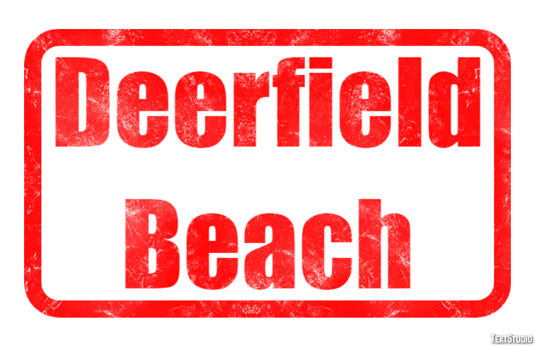 Deerfield Beach Efekt tekstowy