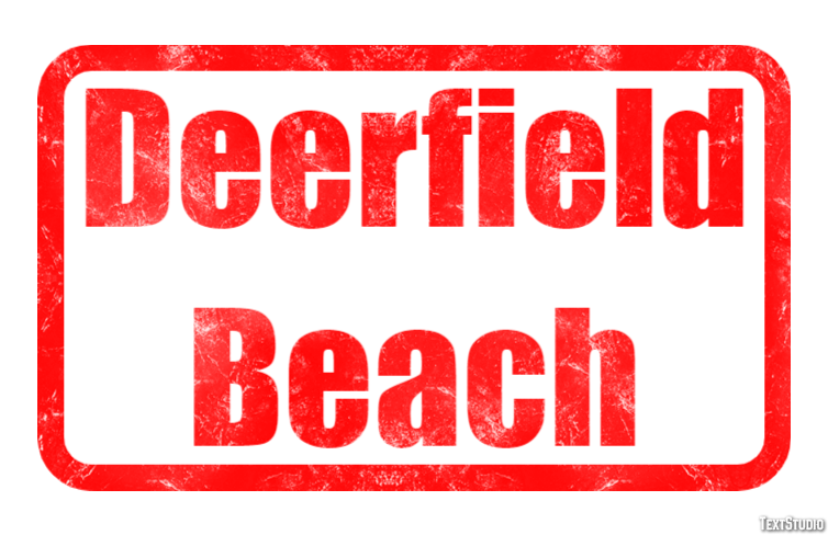 Deerfield Beach Efekt tekstowy