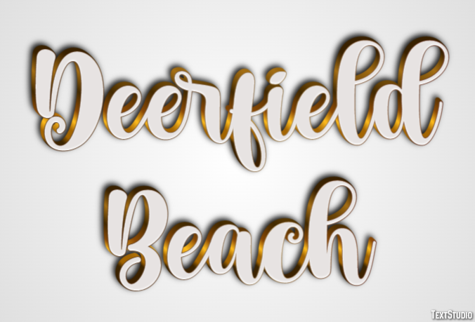 Deerfield Beach Effetto testo