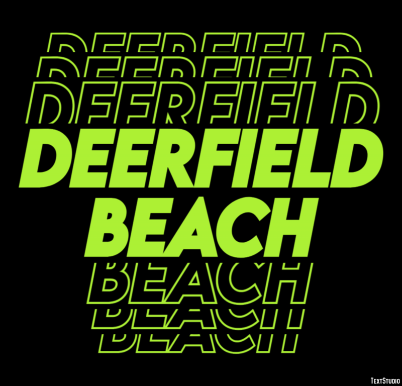 Deerfield Beach Efekt tekstowy
