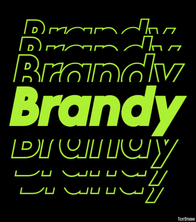 Brandy Efecto de Texto