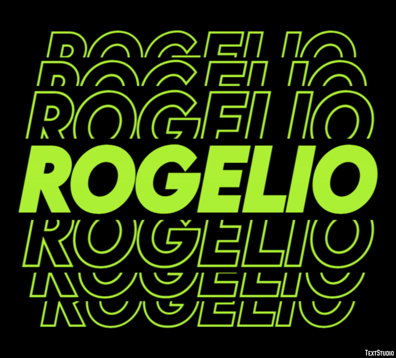 Rogelio Efecto de Texto