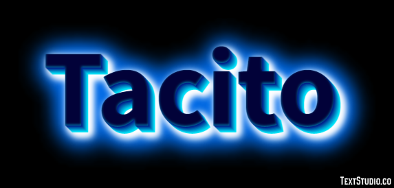Tacito Effetto testo
