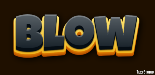 Blow Effetto testo