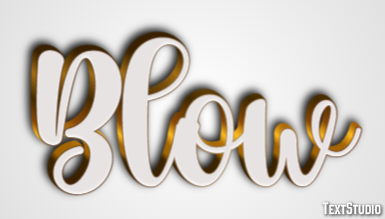 Blow Text effect