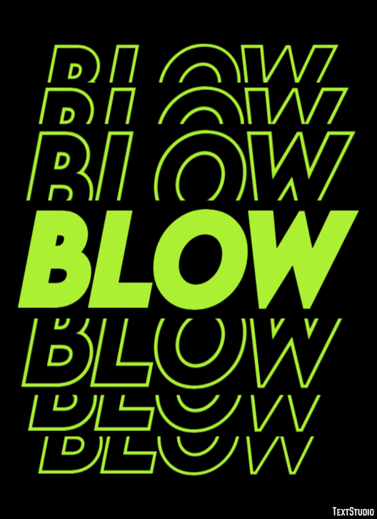 Blow Text Effect