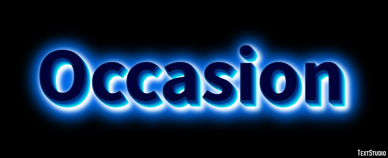 Occasion Text Effect