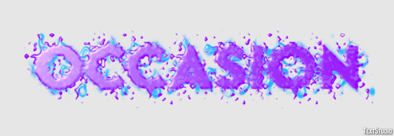 Occasion Text Effect