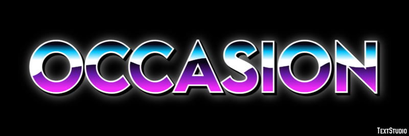 Occasion Text Effect