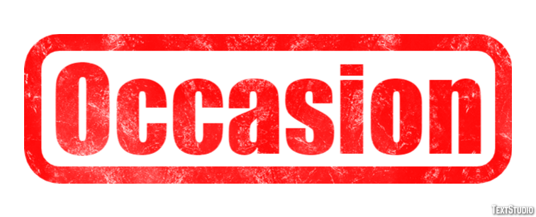 Occasion Text Effect
