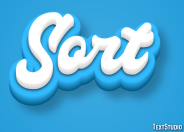 Sort Efeito de texto