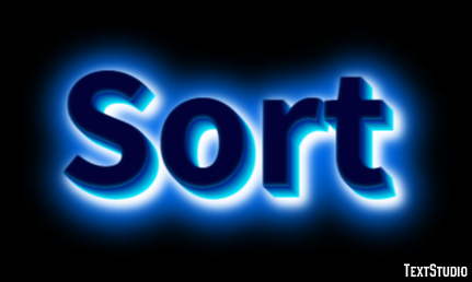 Sort テキスト効果