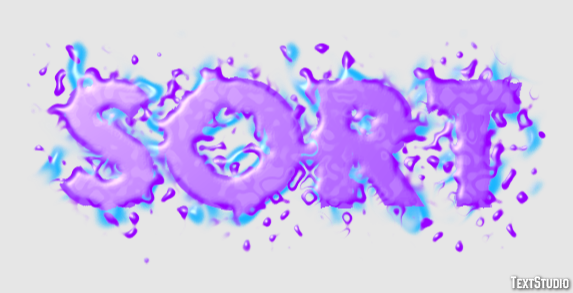 Sort Text Effect