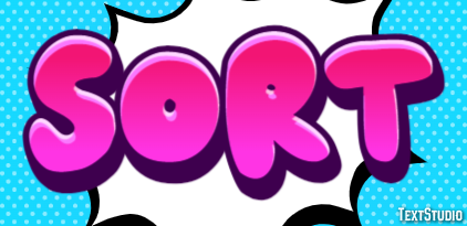 Sort Text Effect