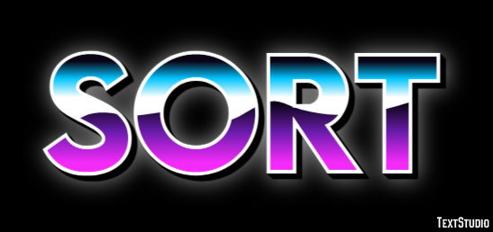 Sort Text Effect