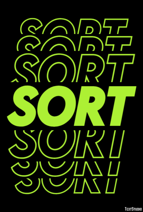 Sort Text Effect