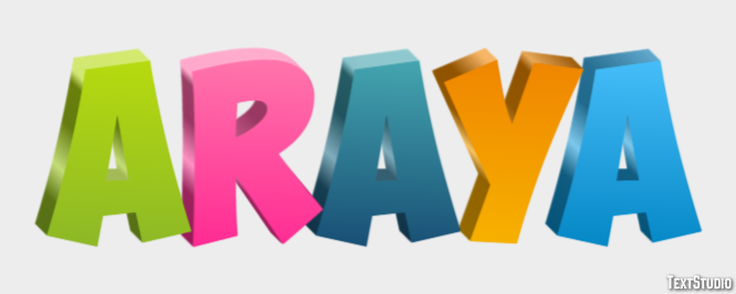 Araya Texteffekt