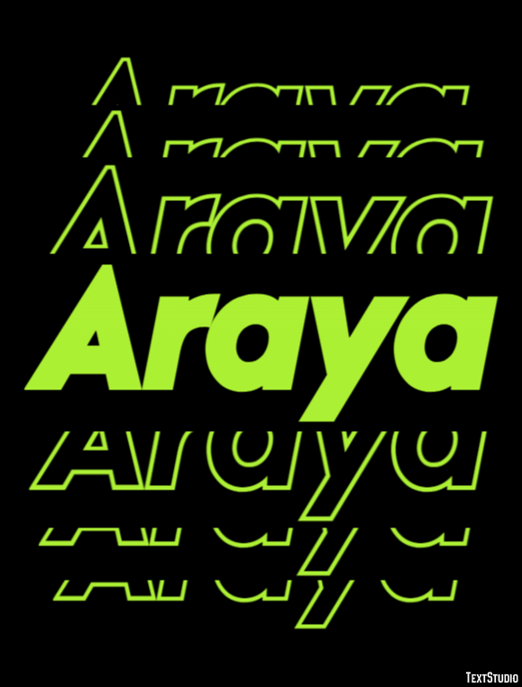 Araya Text Effect