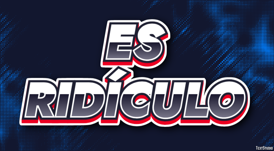 Es ridículo Text Effect