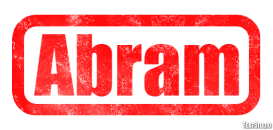 Abram Efecto de texto