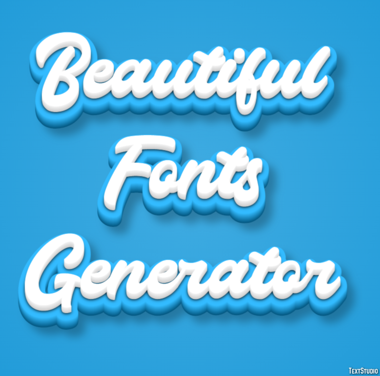 Beautiful Fonts Generator テキスト効果