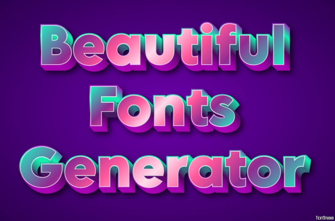 Beautiful Fonts Generator テキスト効果