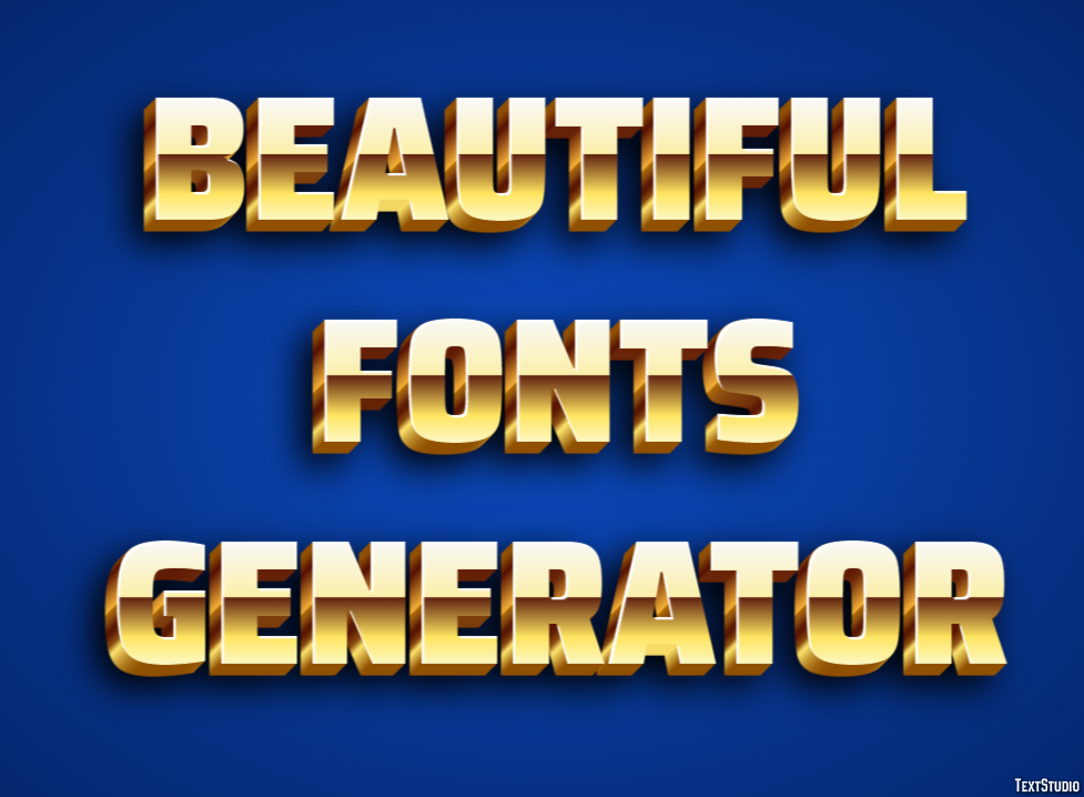 Beautiful Fonts Generator テキスト効果
