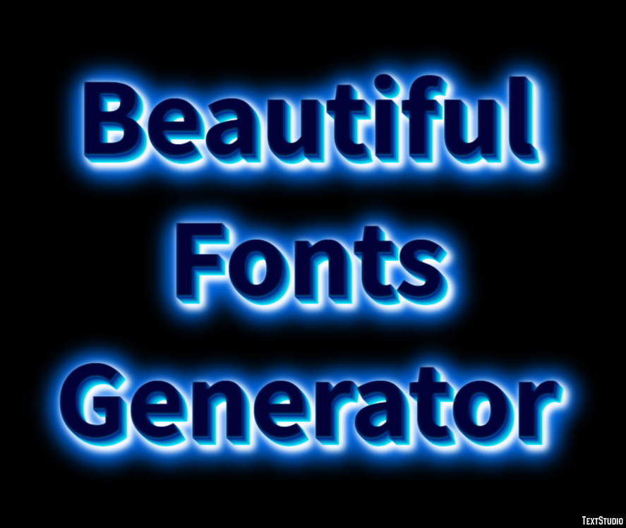 Beautiful Fonts Generator テキスト効果