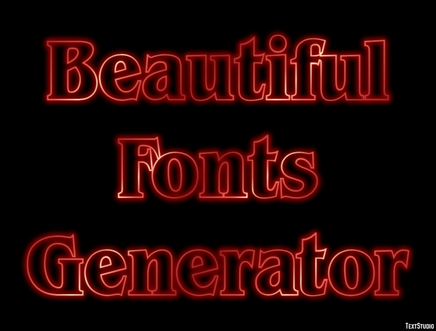 Beautiful Fonts Generator テキスト効果