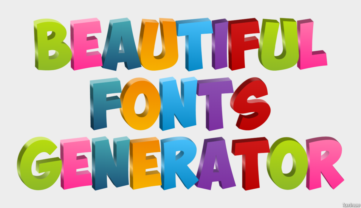 Beautiful Fonts Generator テキスト効果