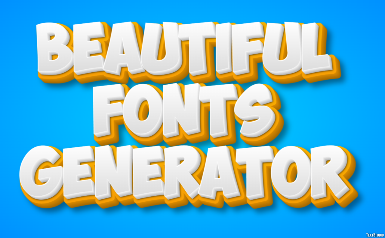 Beautiful Fonts Generator テキスト効果