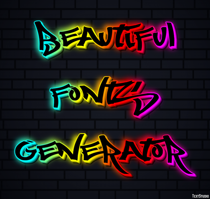 Beautiful Fonts Generator テキスト効果