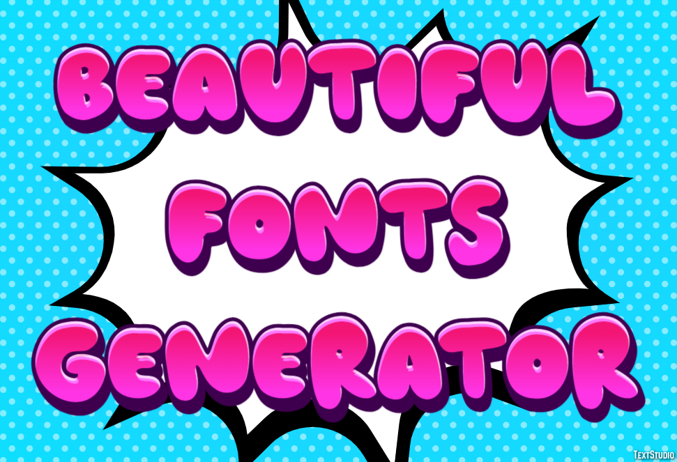 Beautiful Fonts Generator テキスト効果