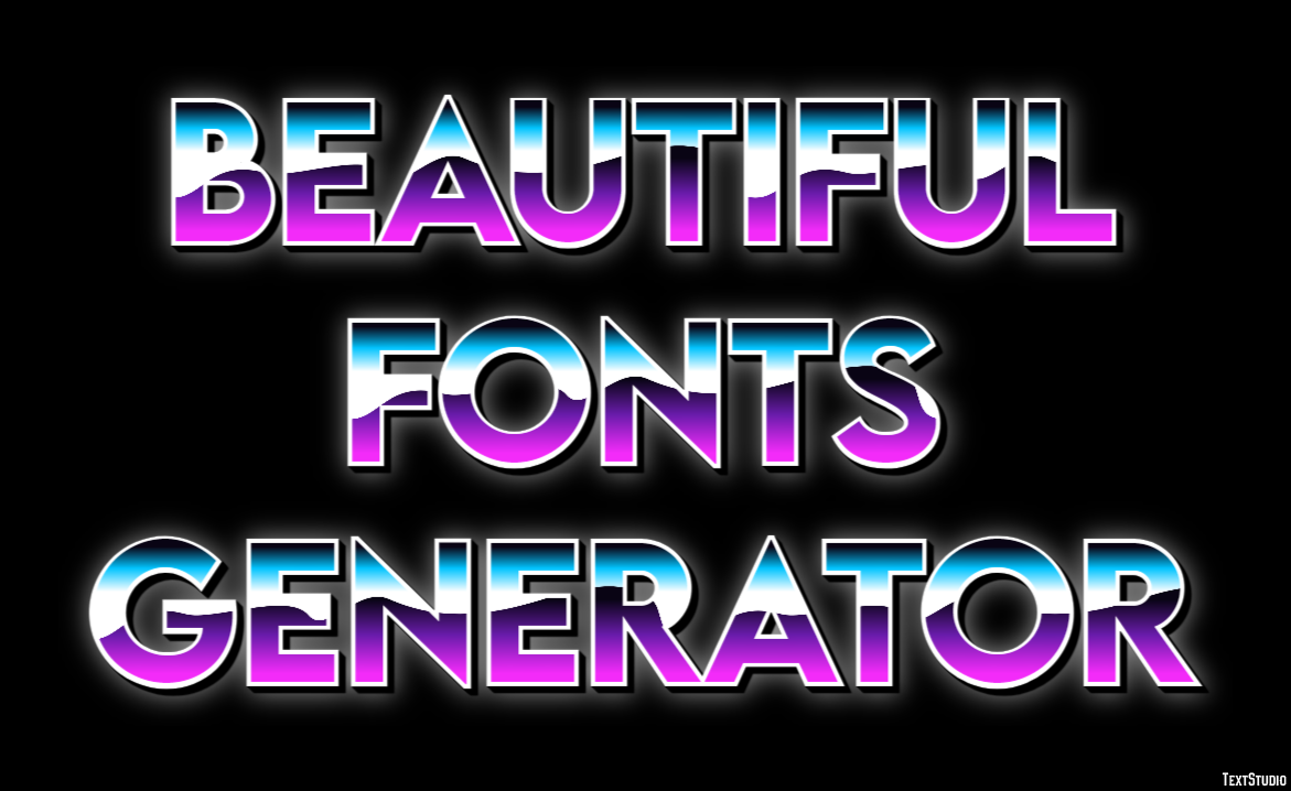 Beautiful Fonts Generator テキスト効果