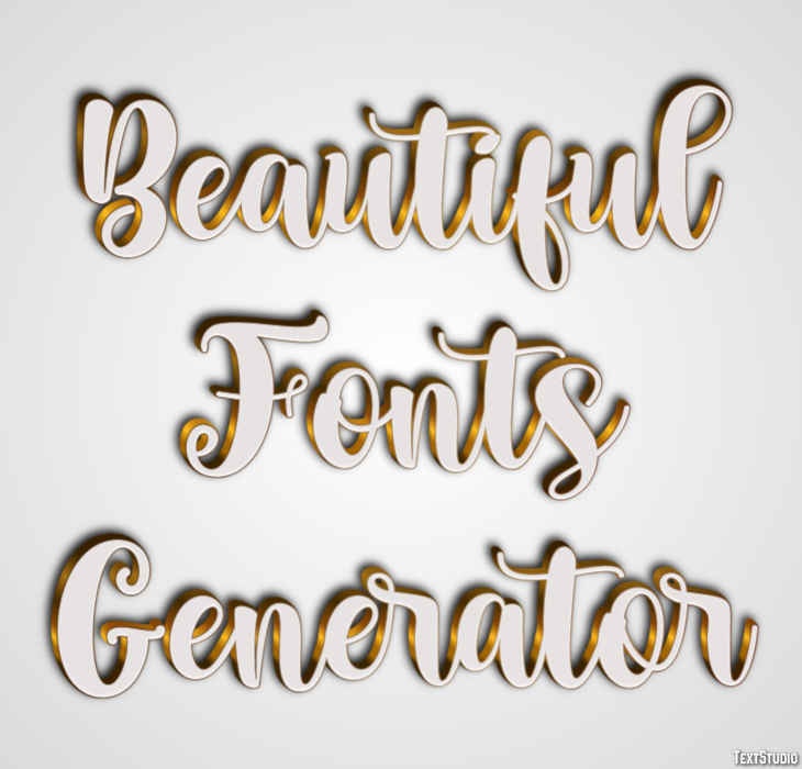 Beautiful Fonts Generator テキスト効果