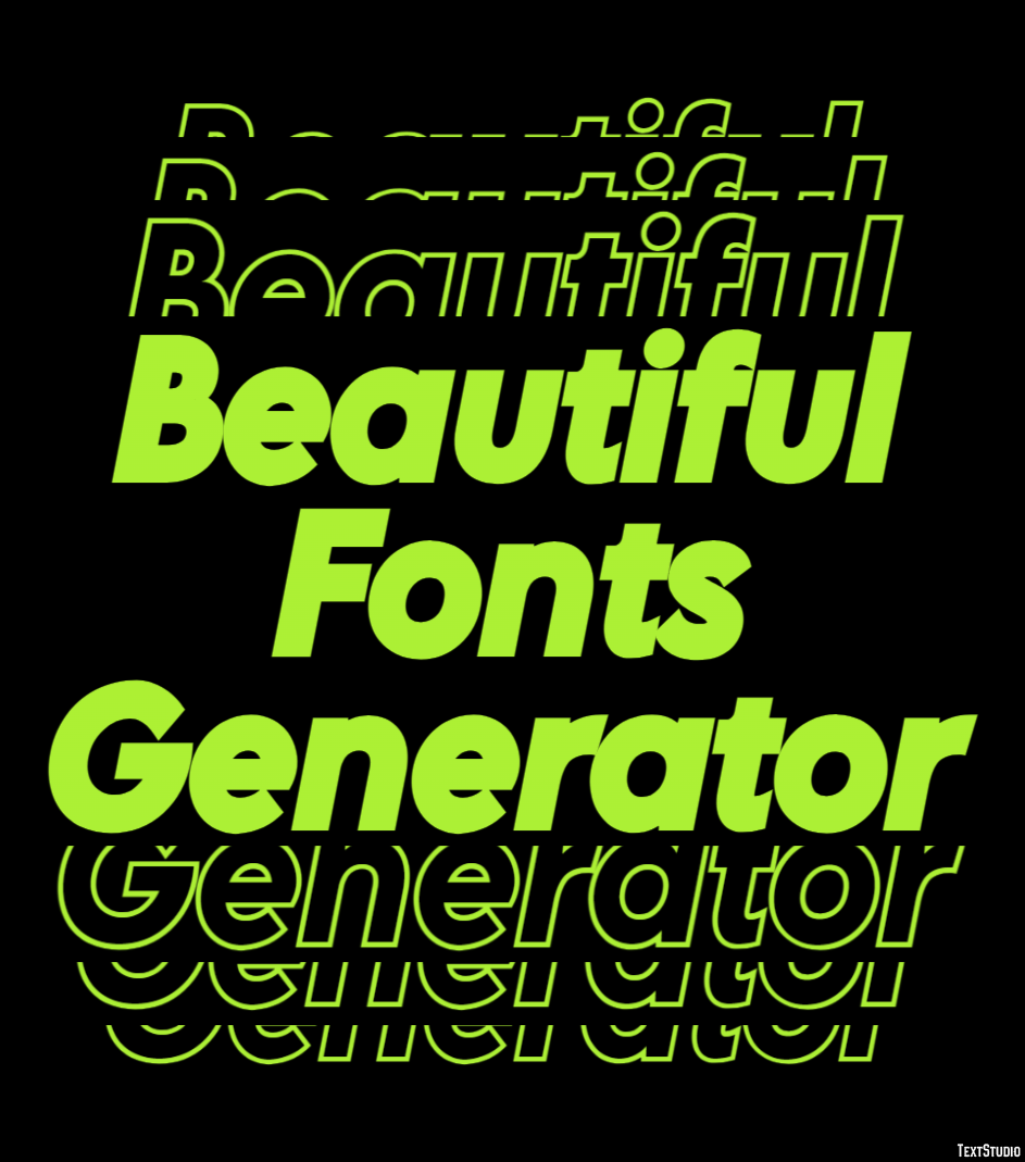 Beautiful Fonts Generator テキスト効果