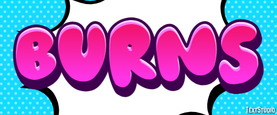 Burns Text effect