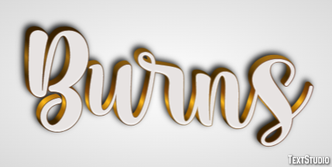 Burns Text Effect
