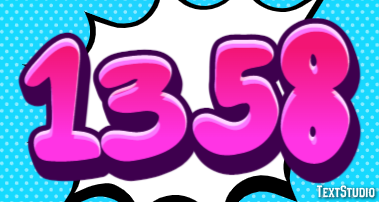 1358 Tekst effect