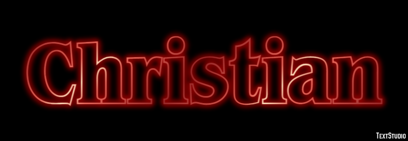 Christian Text effect