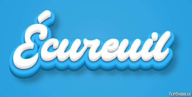 Écureuil Effet de texte