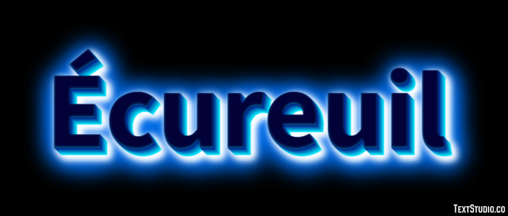 Écureuil Effet de texte