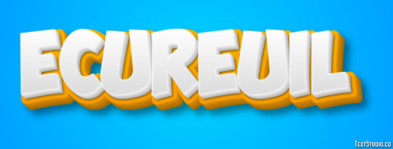 Écureuil Effet de texte