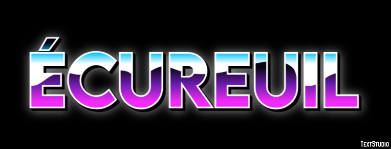 Écureuil Effet de texte