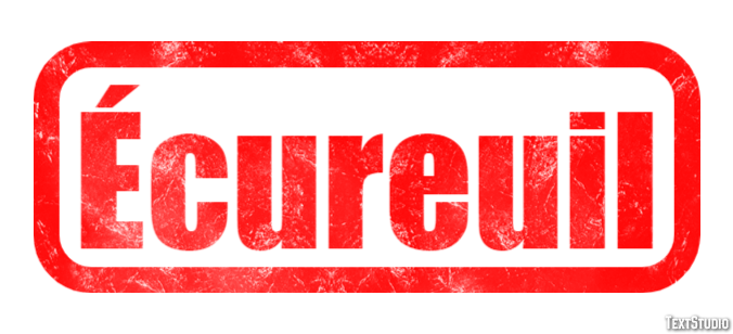 Écureuil Effet de texte