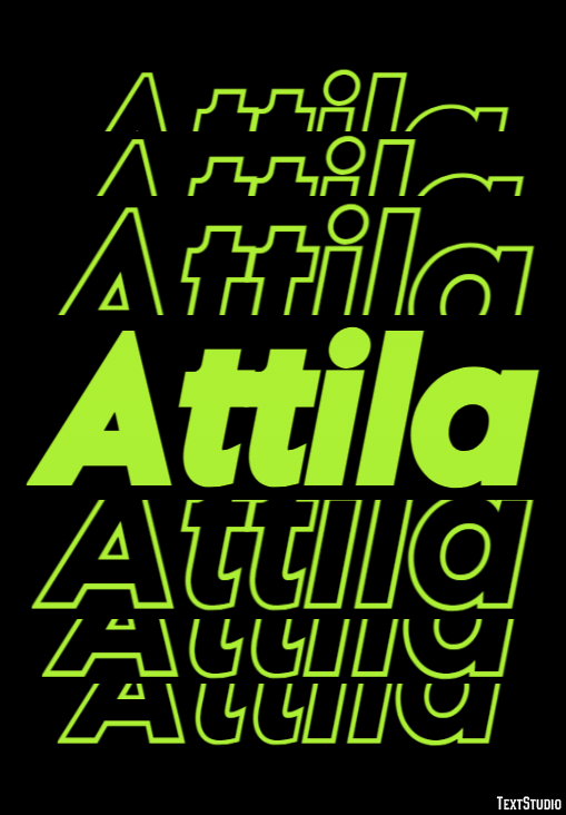 Attila Efekt tekstowy
