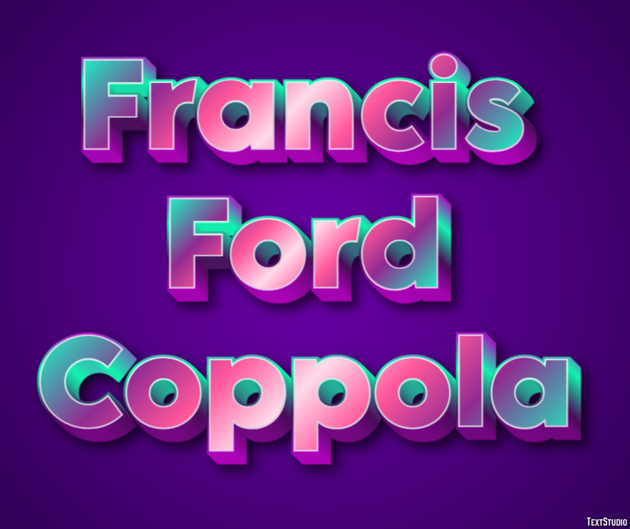 Francis Ford Coppola Text Effect
