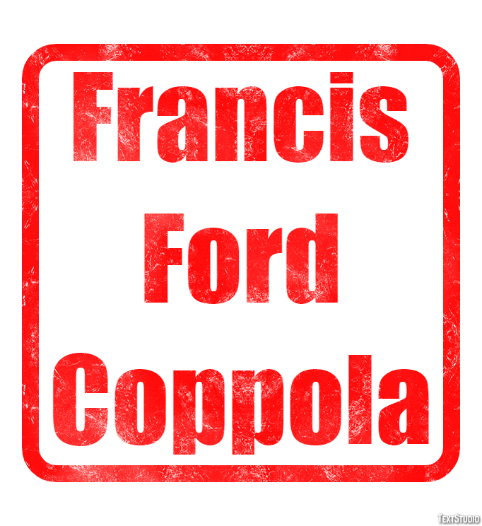 Francis Ford Coppola Text Effect
